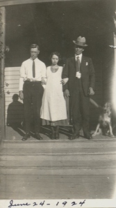 Hilary, Vivian and R.S. pose June 24, 1924