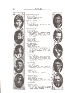 Eddie and Jean in the Yearbook for Cheney High 1925
