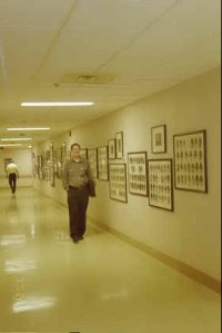Here is my hubby walking that hallway at Sacred Heart 2002